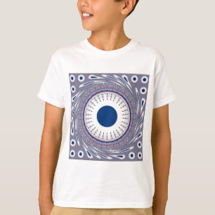 Camiseta Design de Olhos Energéticos Chic: Um Padrão Mesmer