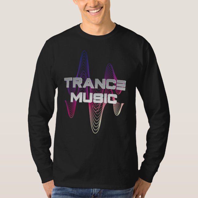 Camiseta Design de onda de som para ventiladores de música  (Frente)