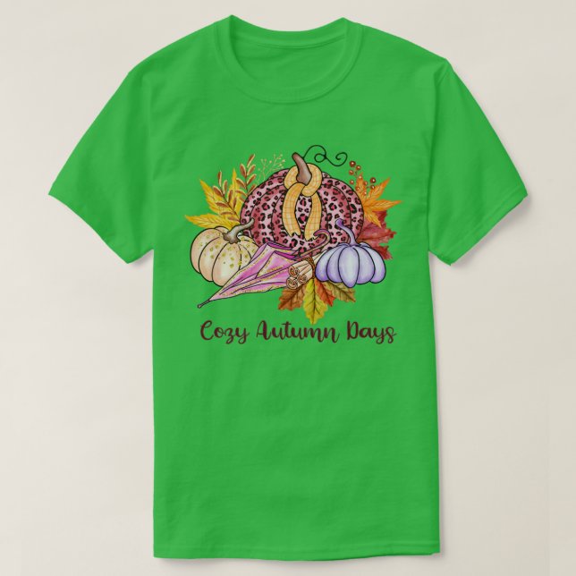 Camiseta Design de outono bonito (Frente do Design)
