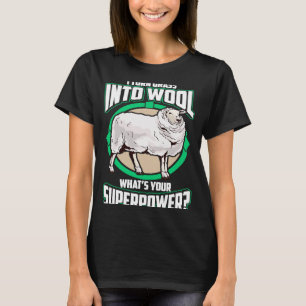 Camiseta Design de Ovelha Para Fazenda Animal Eu Transformo