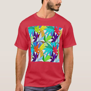 Camiseta Design de padrão de Abstrato colorida
