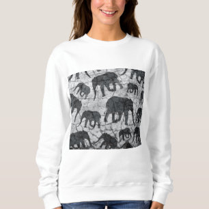 Camiseta Design de Padrão de Concreto de Elefante