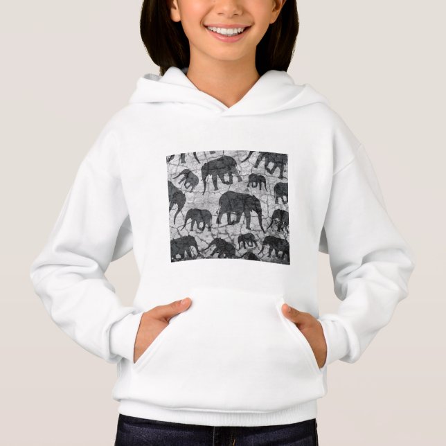 Camiseta Design de Padrão de Concreto de Elefante (Frente)