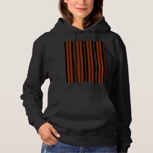 Camiseta Design de Padrão de Faixa Vertical Preta Castanha