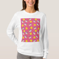 Design de Padrão de Unicórnio Sunny Rosa Bonito