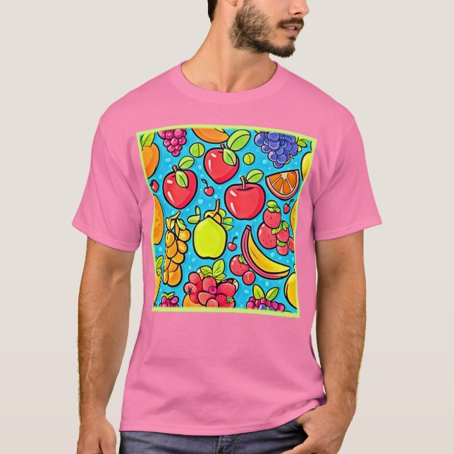 Camiseta Design de padrão frutuoso (Frente)