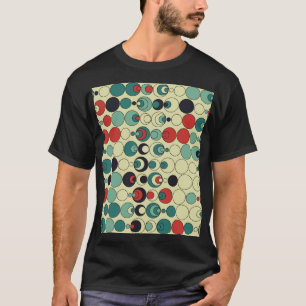 Camiseta design de padrão geométrico abstrato.