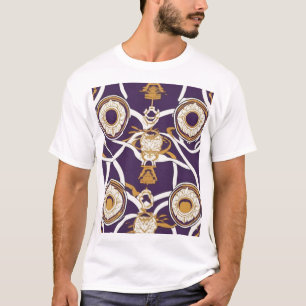 Camiseta Design de Padrão Geométrico Japonês Tradicional 00