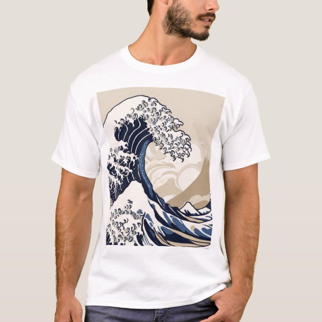 Camiseta Design de Padrão Geométrico Japonês Tradicional 00 (Frente)
