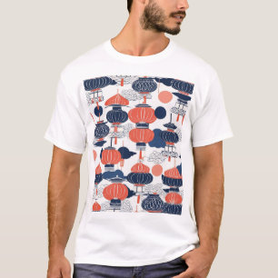 Camiseta Design de Padrão Japonês Tradicional 0009 Premium 