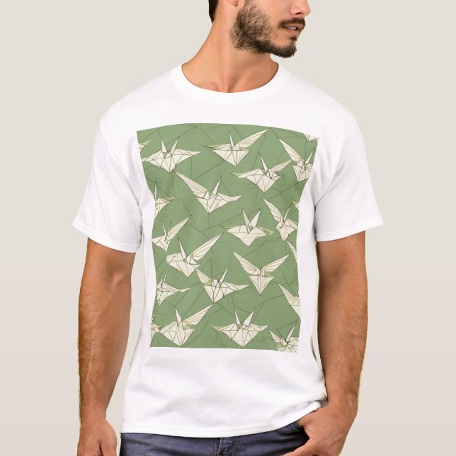 Camiseta Design de Padrão Japonês Tradicional 0046 (Frente)