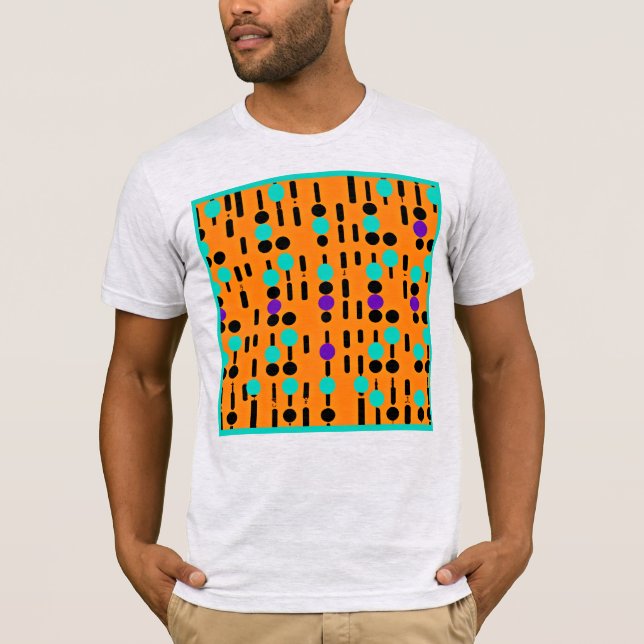 Camiseta Design de padrão na moda Abstrato (Frente)