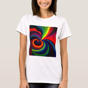 Camiseta Design de Padrões de de espiral - Cores de Arte Ps