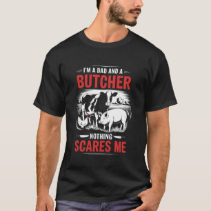 Camiseta Design de Pai de Açougue para Cortador de Carne e