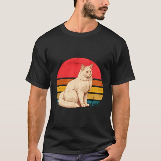 Camiseta Design de Pai de Mãe de Angora Sunset Turco (Frente)