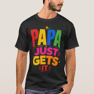 Camiseta Design de Pai que Entende o Humor