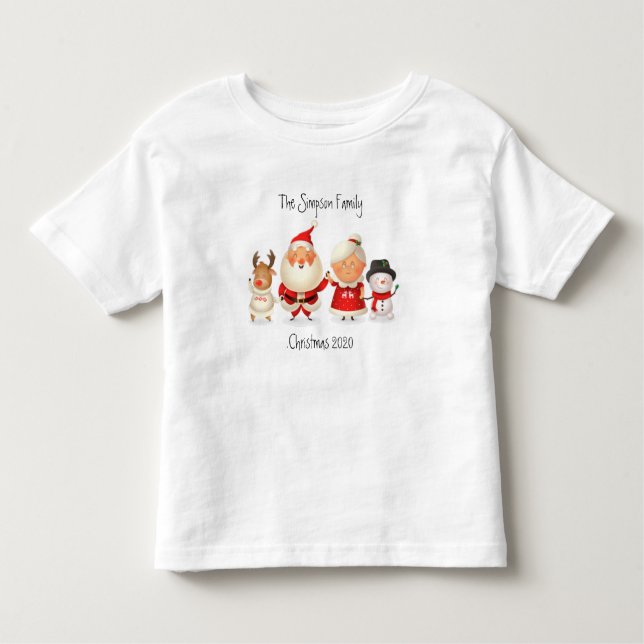 Camiseta Design de Pajama de Natal Familiar (Frente)