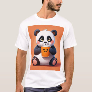 Camiseta Design de Panda - Cuta e Na moda