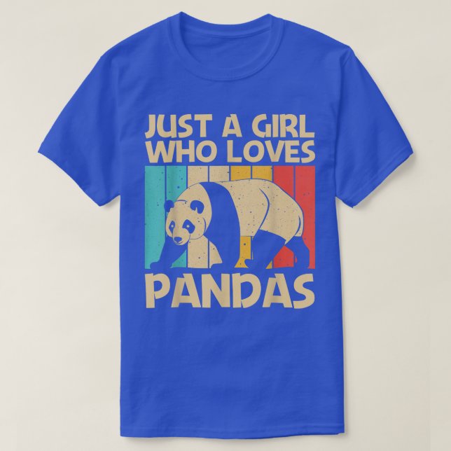 Camiseta Design De Panda Engraçada Para Meninas Mulheres De (Frente do Design)