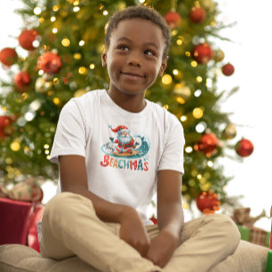 Camiseta Design de Papais noeis de Beachmas de feliz