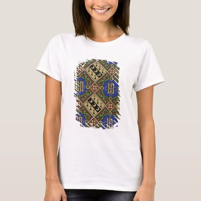 Camiseta Design de papel de parede eclesiástico impressão p (Frente)