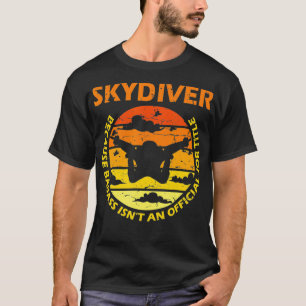 Camiseta Design de Paraquedas Skydiving para um Skydiver
