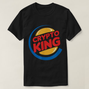 Camiseta Design de paródia engraçada Crypto King