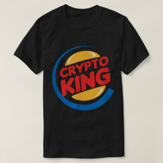 Camiseta Design de paródia engraçada Crypto King