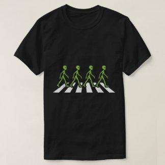 Camiseta Design de paródia engraçada de cruzamento de alien