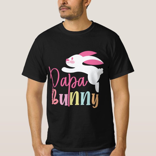 Camiseta Design de Páscoa de Papagaio Coelho (Frente)