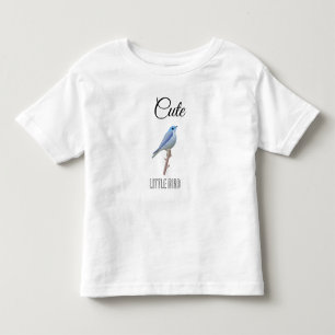 Camiseta Design de pássaro azul-bonito personalizado