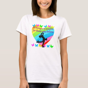 CAMISETA DESIGN DE PATILHAMENTO INSPIRACIONAL DE FIGURA DE 