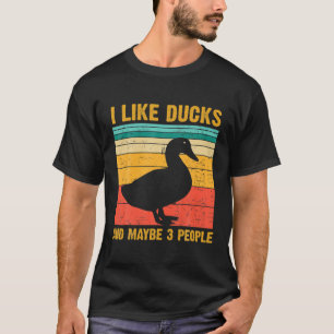 Camiseta Design De Pato Engraçado Para Meninas Crianças Far
