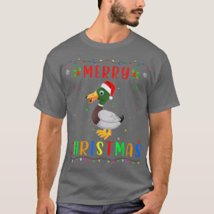 Camiseta Design de Pato Leve do Xmas que Corresponde ao Nat
