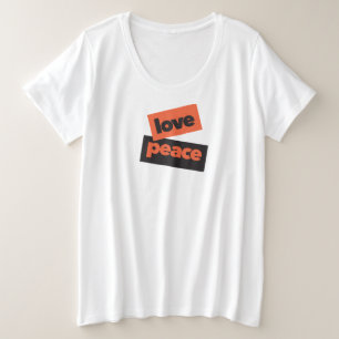 Camiseta Design de paz vibrante, ousada, simples e urbana