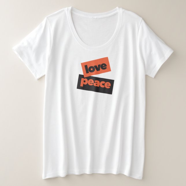 Camiseta Design de paz vibrante, ousada, simples e urbana (Frente do Design)