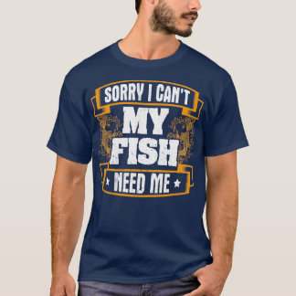 Camiseta Design de Peixe Engraçado Citação Meu Peixe Precis