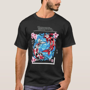 Camiseta Design de Peixe Japonês Koi Carp