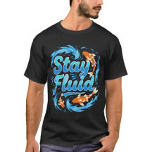 Design de Peixe Koi Stay Fluid