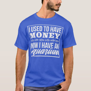 Camiseta Design de Peixe Sarcástico, Agora Eu Tenho Aquário