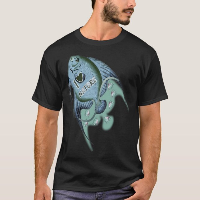 Camiseta Design de Peixes (Frente)