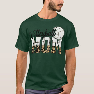Camiseta Design de pele de voleibol Mãe Leopard