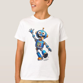 Camiseta Design de Personagem de Tecnologia de Desenho Anim