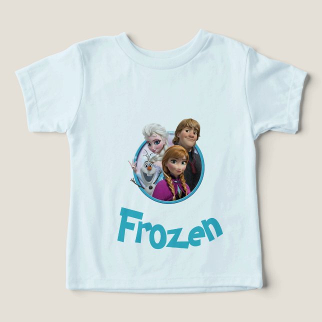 Camiseta (design de personagem Frozen) (Design frontal)