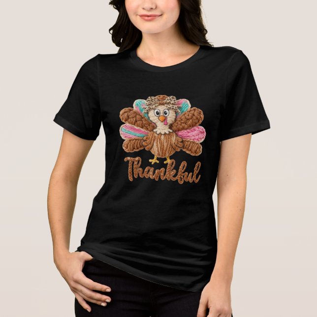 Camiseta Design de Peru Grato – Crochê de Fio Latch Hook S (Frente)
