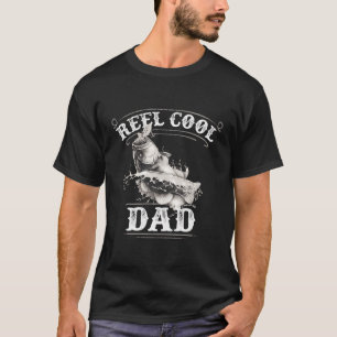 Camiseta Design De Pesca Da Boca-Largura Para Um Pai Legal