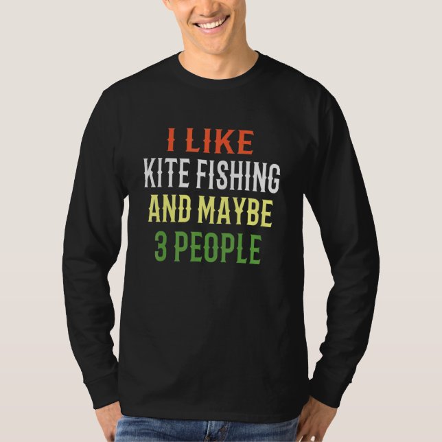 Camiseta Design de pesca de pipa eu gosto de pesca de pipa  (Frente)