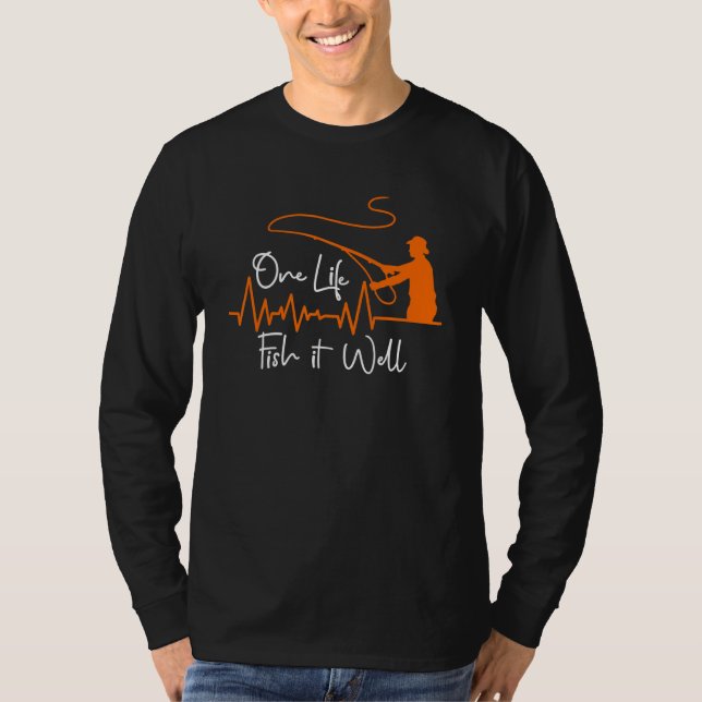 Camiseta Design de Pesca do Pulso do Pescador (Frente)
