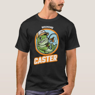 Camiseta Design de pesca engraçado para o fim de semana par