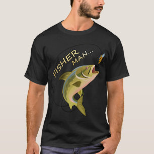 Camiseta Design de pescador engraçado para quem ama a pesca